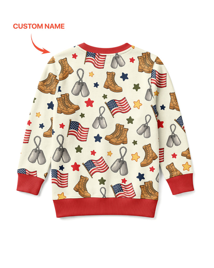 Who Needs Superhero When Your Grandpa Is A Veteran Bamboo Crewneck Sweatshirt