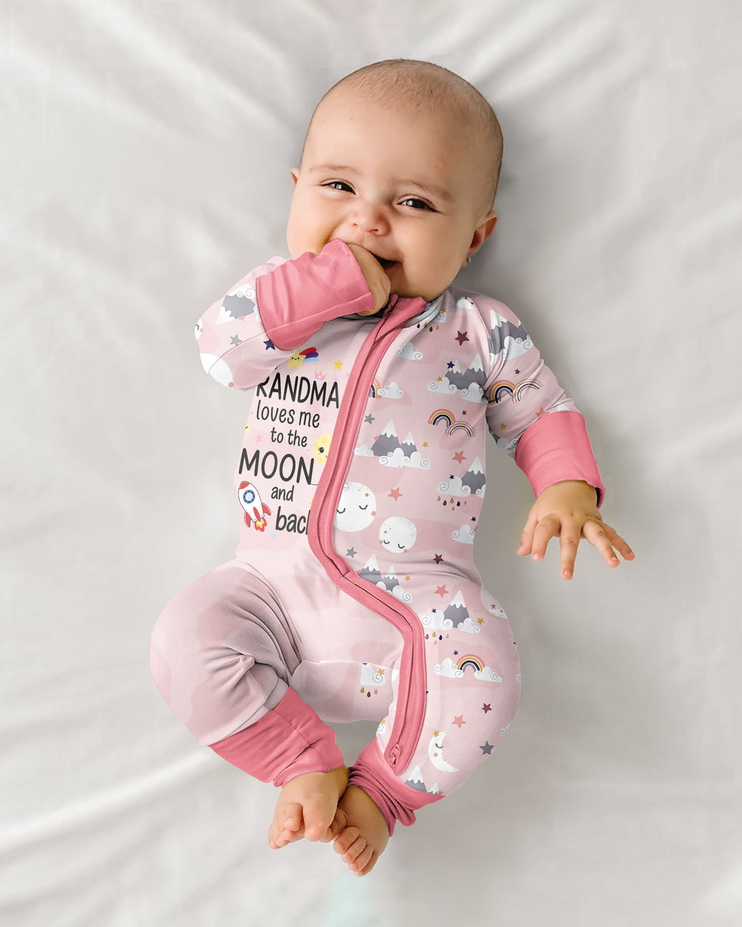 My Grandma Loves Me To The Moon And Back Bamboo Convertible Zippy