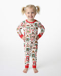 Christmas Farm Animals Bamboo Two Piece Long Sleeve Pajama Set