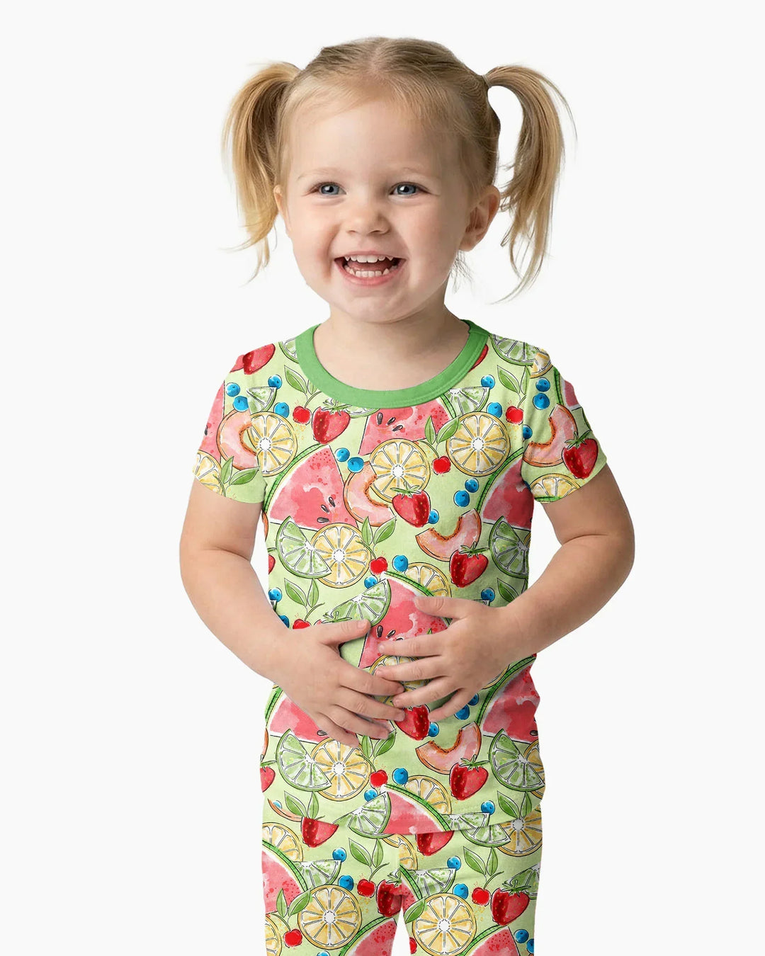 Zweiteiliges, kurzärmliges Pyjama-Set mit Marienkäfern