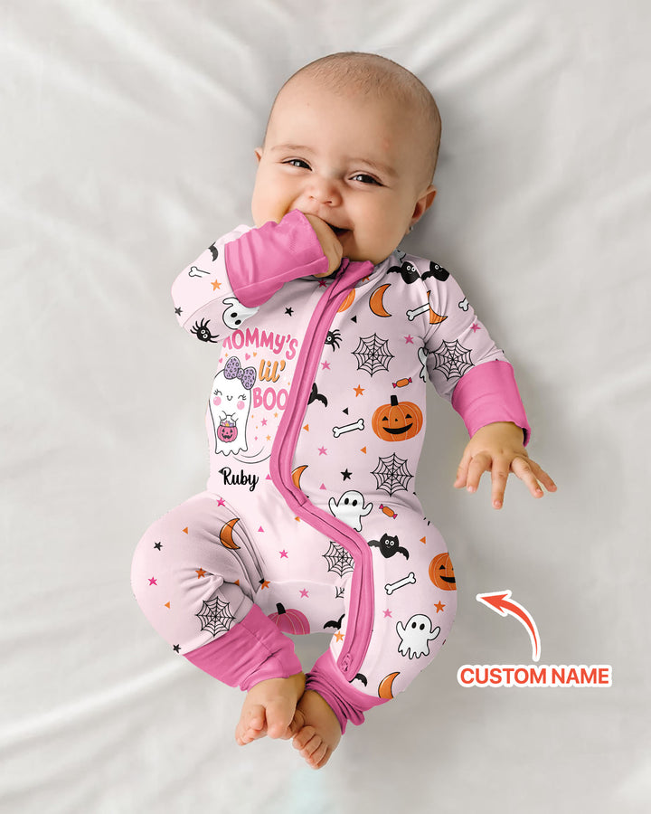 Custom Name Mommy's Lil' Boo Bamboo Convertible Zippy
