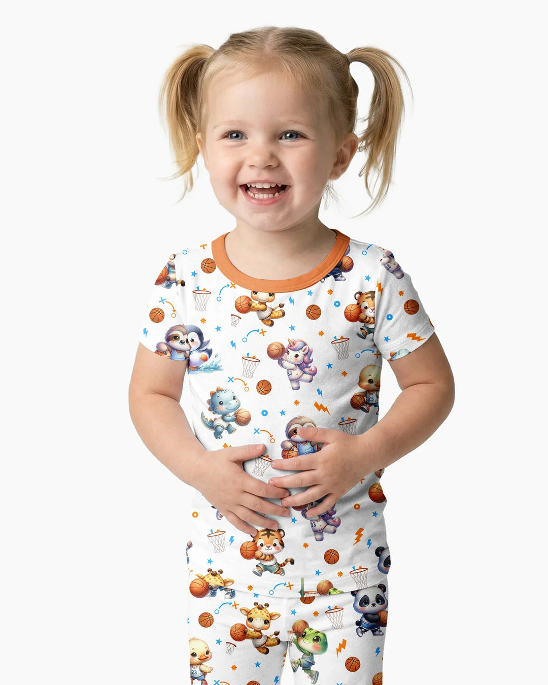 Zweiteiliges, kurzärmliges Pyjama-Set mit Marienkäfern