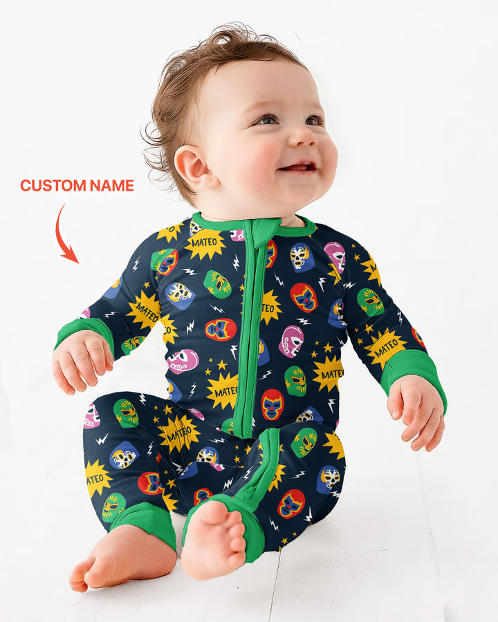 Lucha Libre Custom Name Bamboo Convertible Zippy