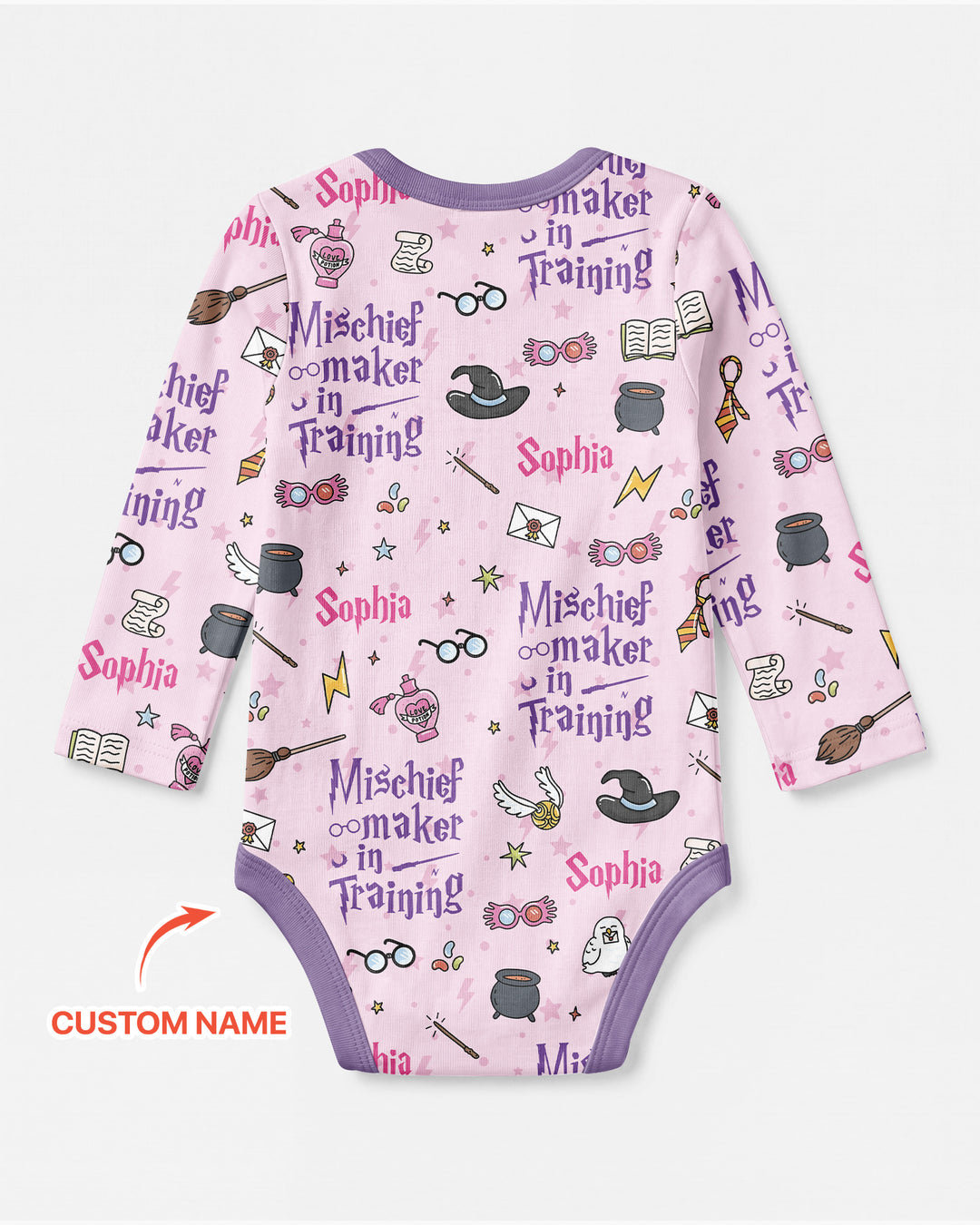 Custom Name Mischief Maker In Training Bamboo Bodysuit