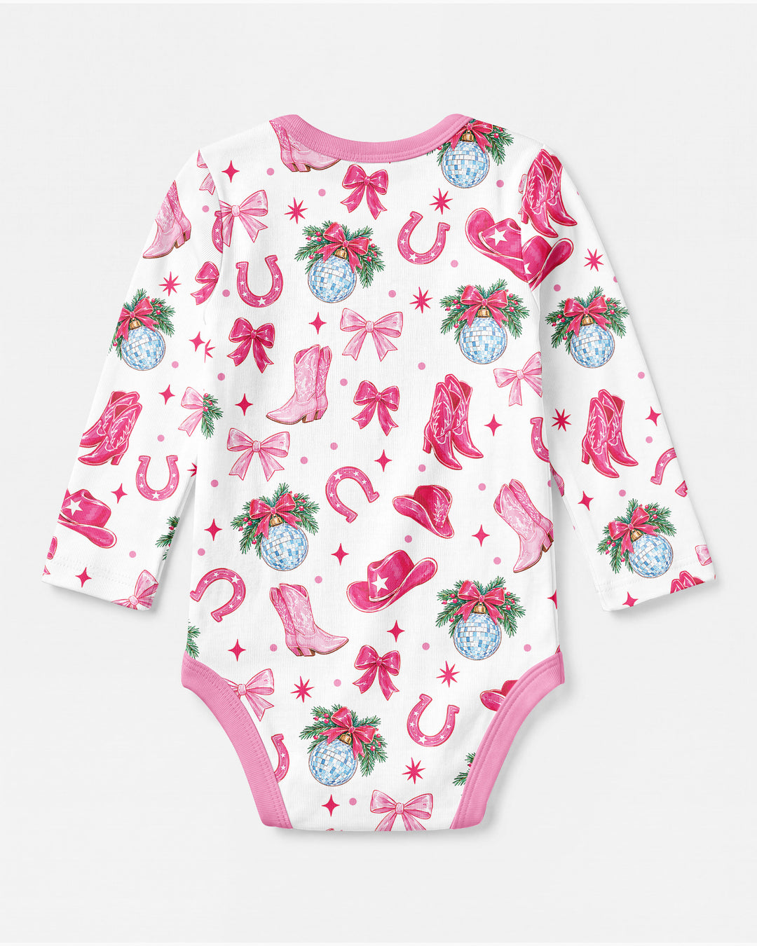 Western Christmas Giddy-up Jingle Horse Bamboo Bodysuit