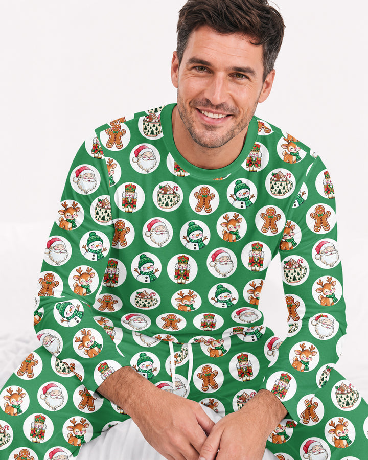 Distressed Holiday Bamboo Men's Pajama Set
