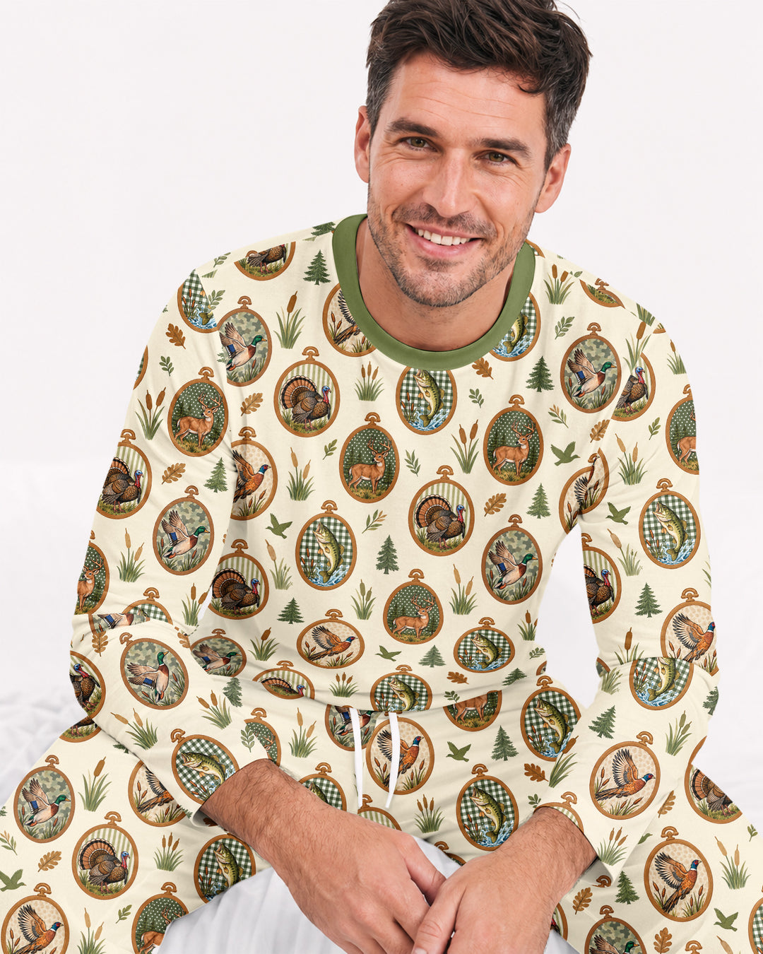 Hunting Season Family Matching Bamboo Men's Pajama Set