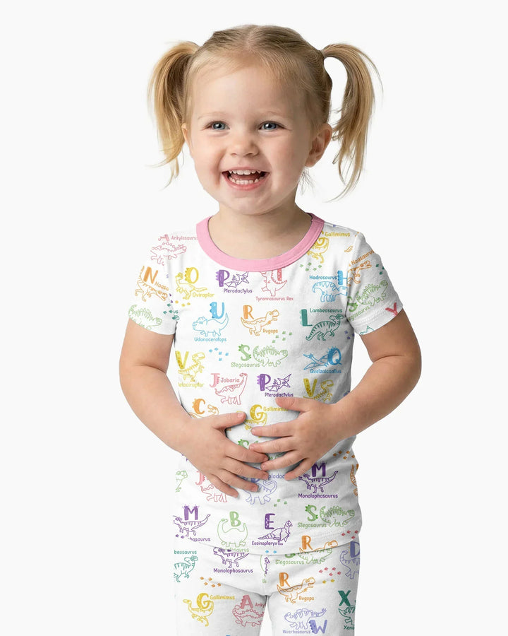 Zweiteiliges, kurzärmliges Pyjama-Set mit Marienkäfern