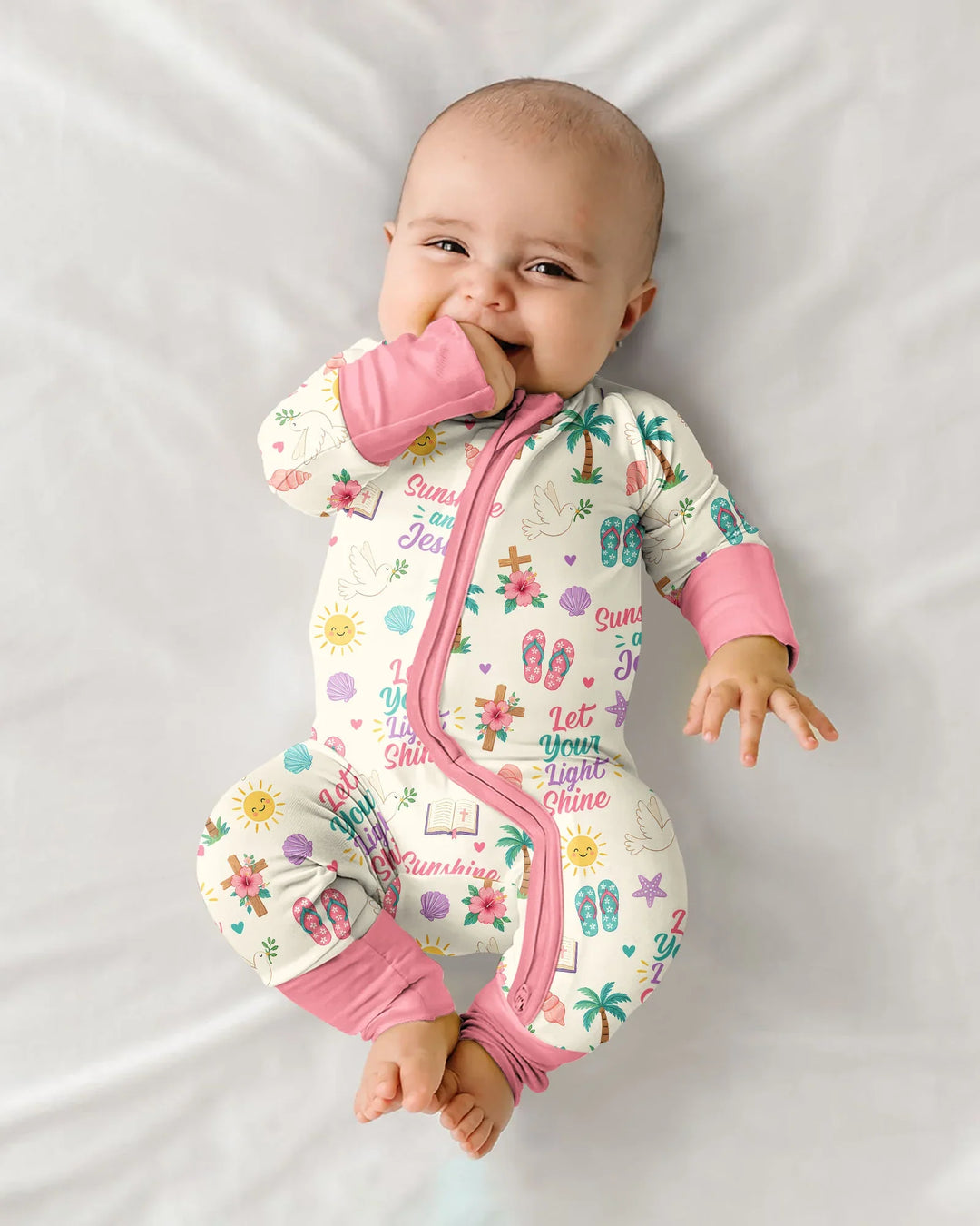 Gerippte Babykleidung mit individuellem Foto - Weich &amp; Skizzenhaft