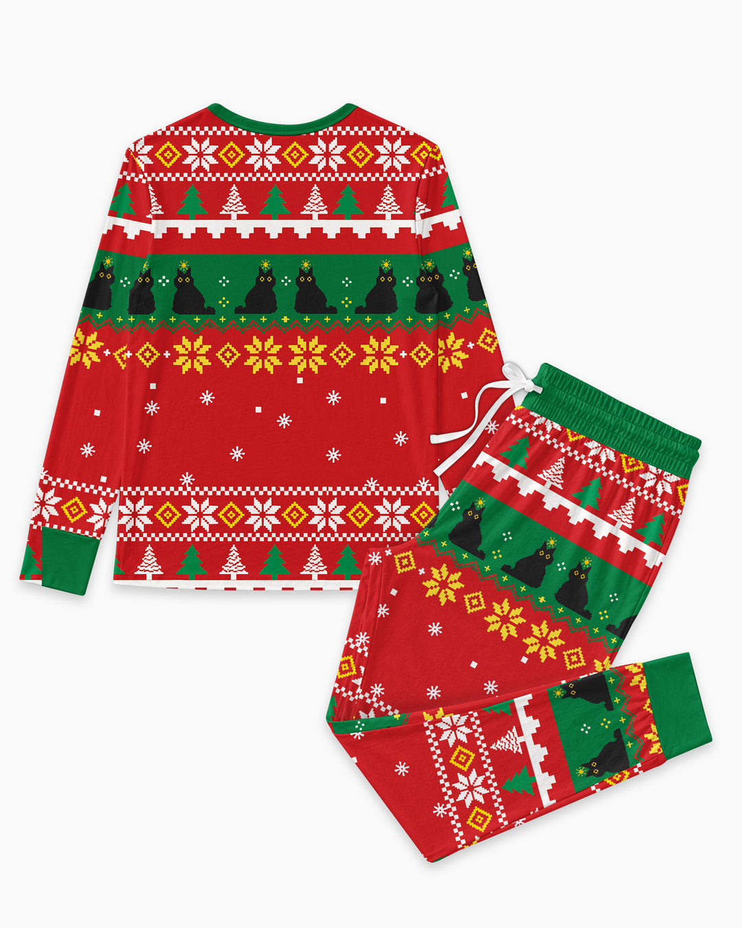 Meowy Christmas Bamboo Women Pajama Set