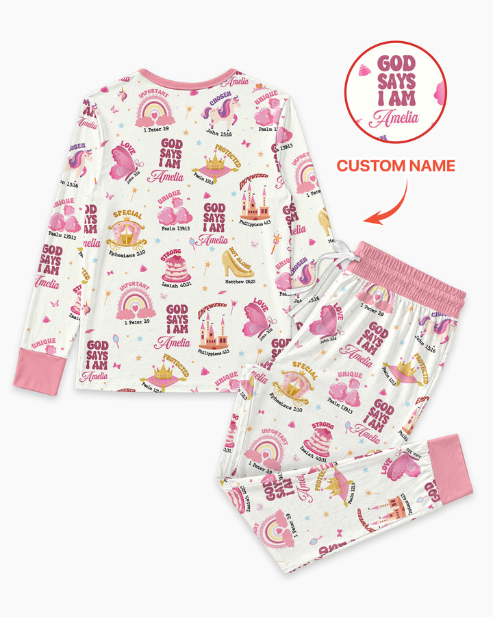 Gott sagt, ich bin Damen-Pyjama-Set