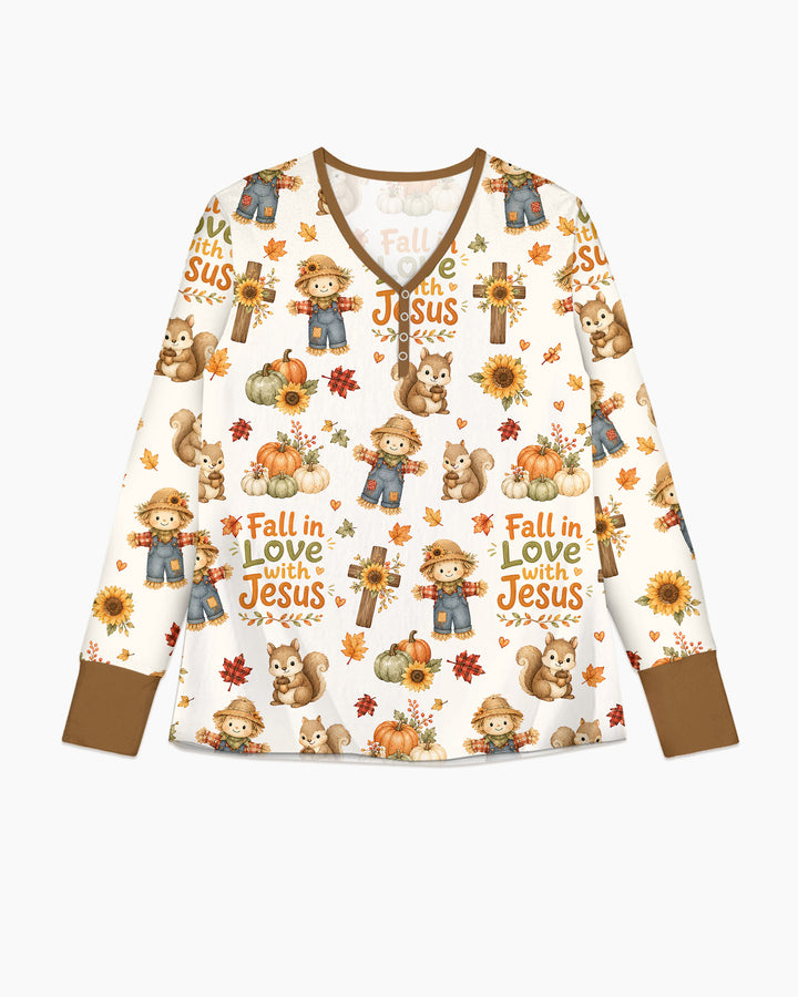Fall For Jesus Bamboo Women Pajama Set