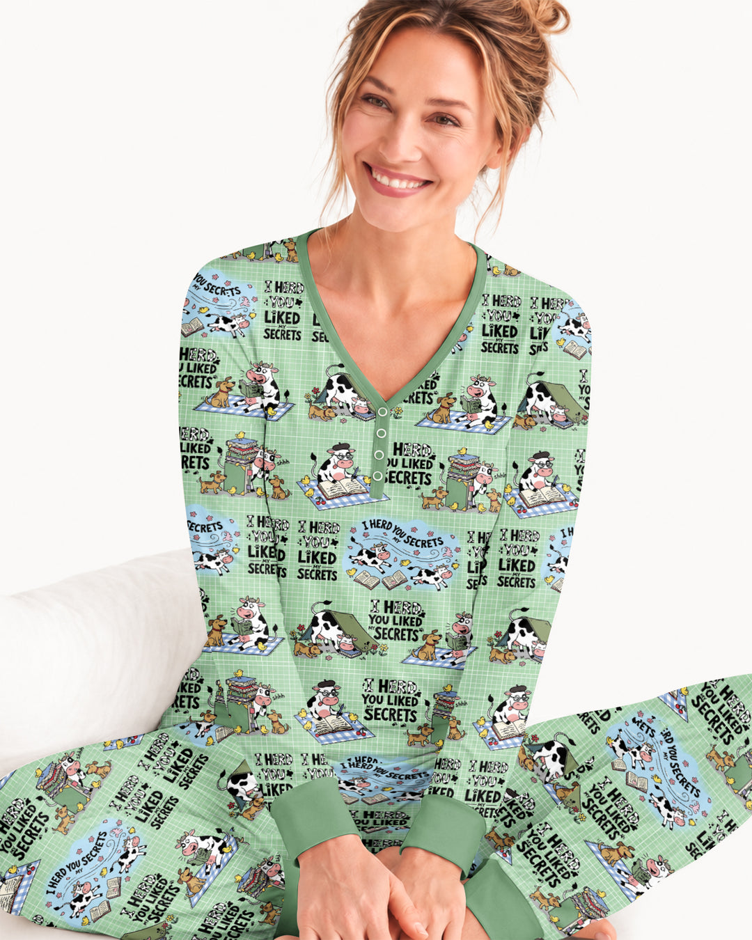 The Secret Gossip Club Bamboo Women Pajama Set