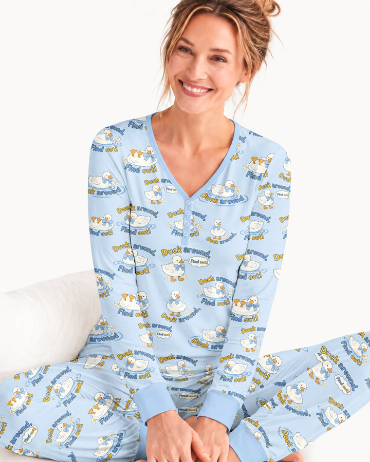The Duck Around Bamboo Women Pajama Set