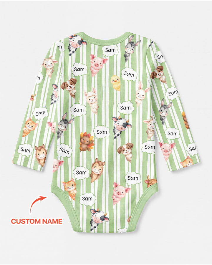 New Kid in Town Custom Name Bamboo Bodysuit