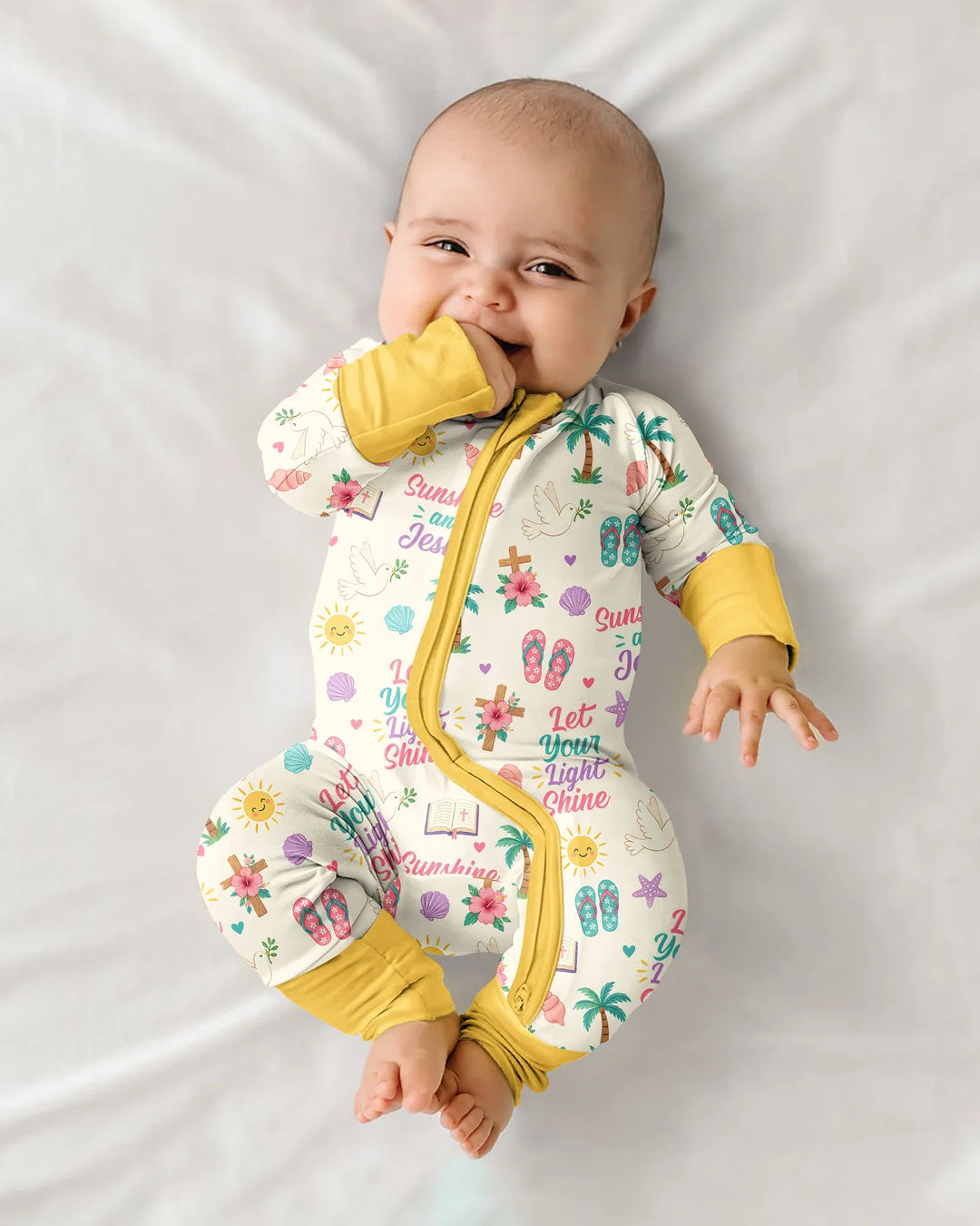 Gerippte Babykleidung mit individuellem Foto - Weich &amp; Skizzenhaft