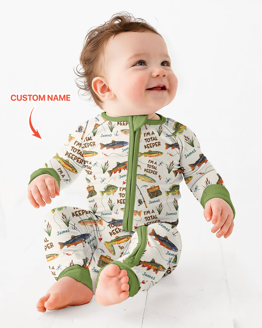 I Am A Total Keeper Custom Name Bamboo Convertible Zippy