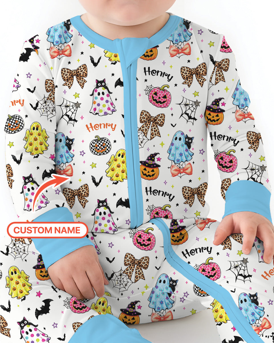 Custom Name Coquette Summerween Bamboo Convertible Zippy