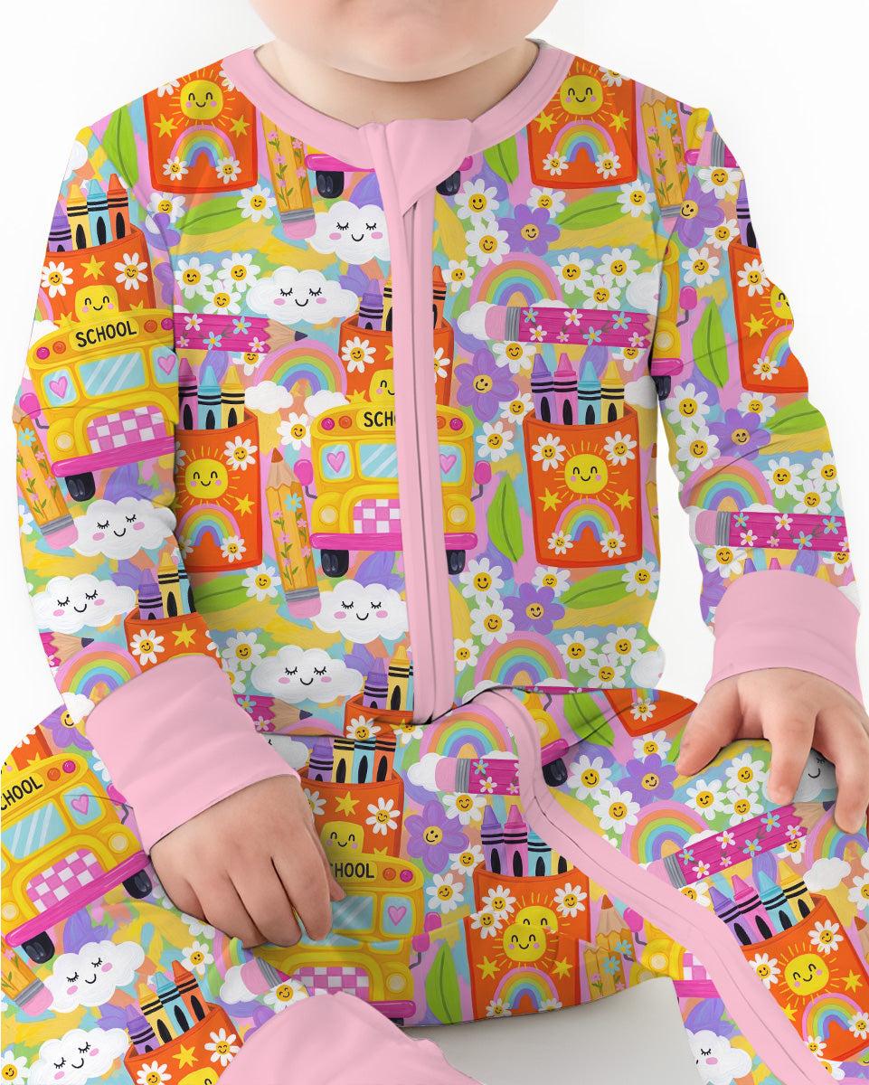 Retro Happy Classroom Bamboo Convertible Zippy