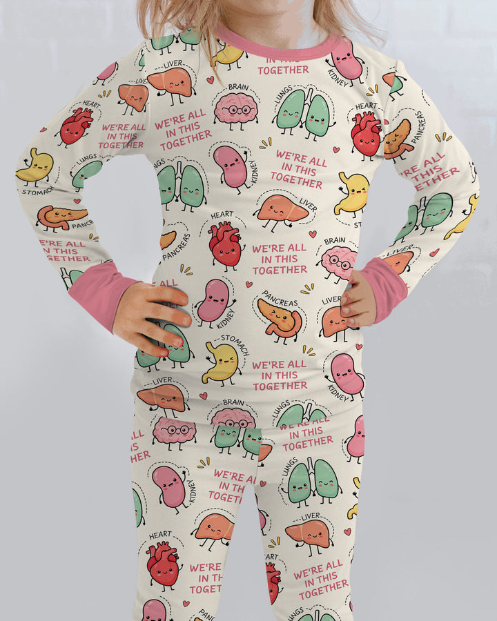 We're All In This Together Bamboo Two Piece Long Sleeve Pajama Set