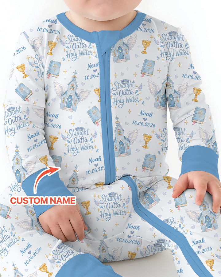 Gerippte Babykleidung mit individuellem Foto - Weich &amp; Skizzenhaft