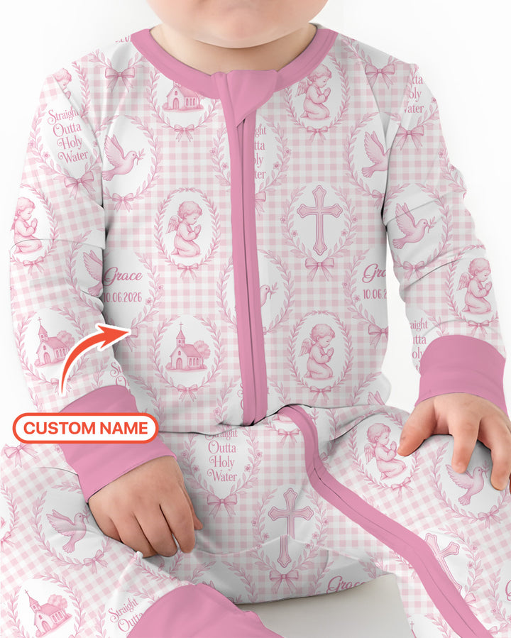 Gerippte Babykleidung mit individuellem Foto - Weich &amp; Skizzenhaft
