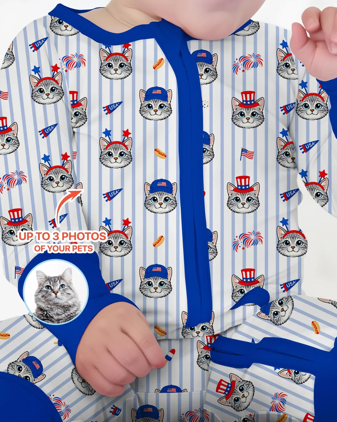 Gerippte Babykleidung mit individuellem Foto - Weich &amp; Skizzenhaft