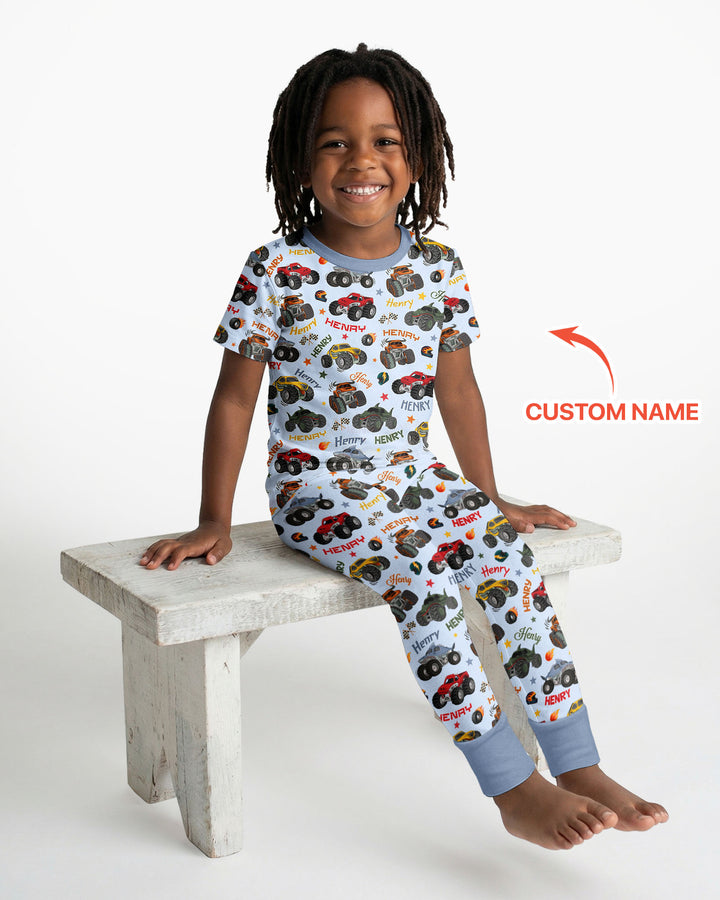 Zweiteiliges, kurzärmliges Pyjama-Set mit Marienkäfern