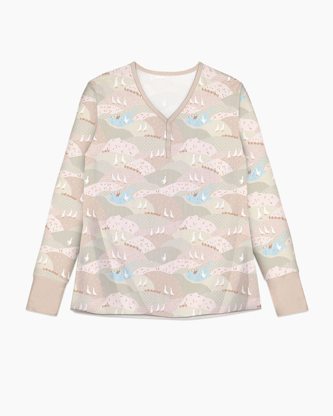 Vorlage Bambus Damen Pyjama Set