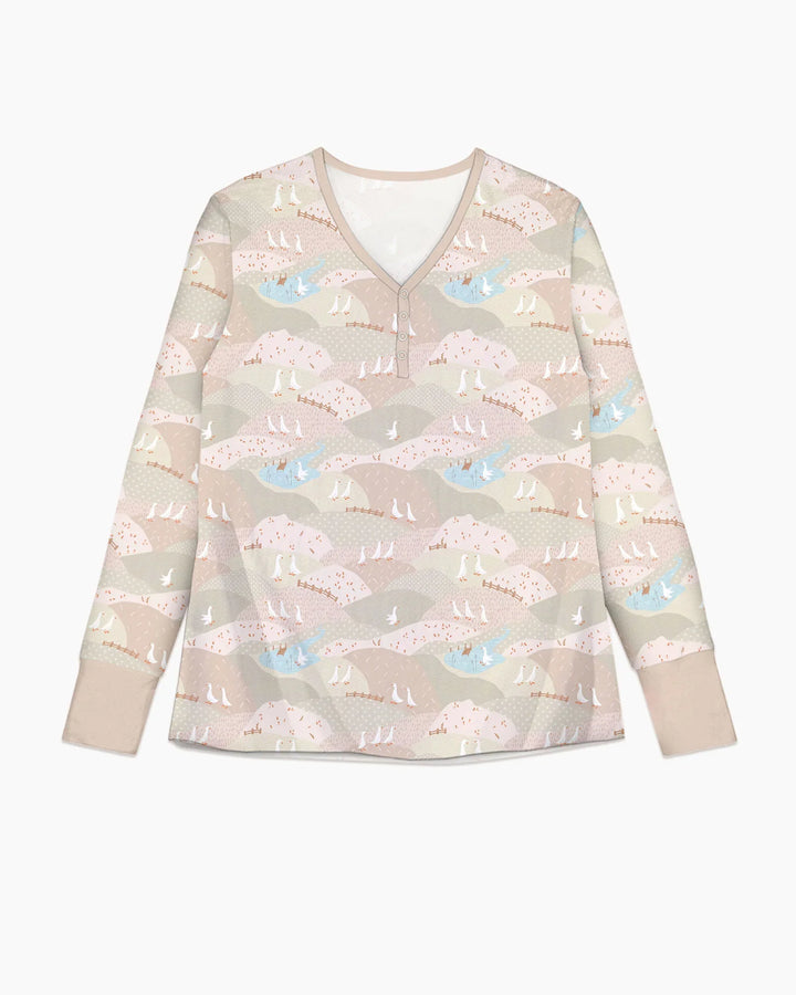 Vorlage Bambus Damen Pyjama Set