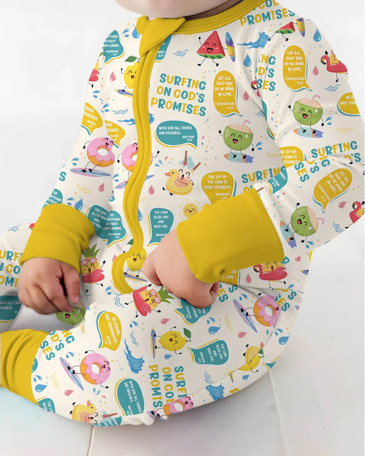 Gerippte Babykleidung mit individuellem Foto - Weich &amp; Skizzenhaft