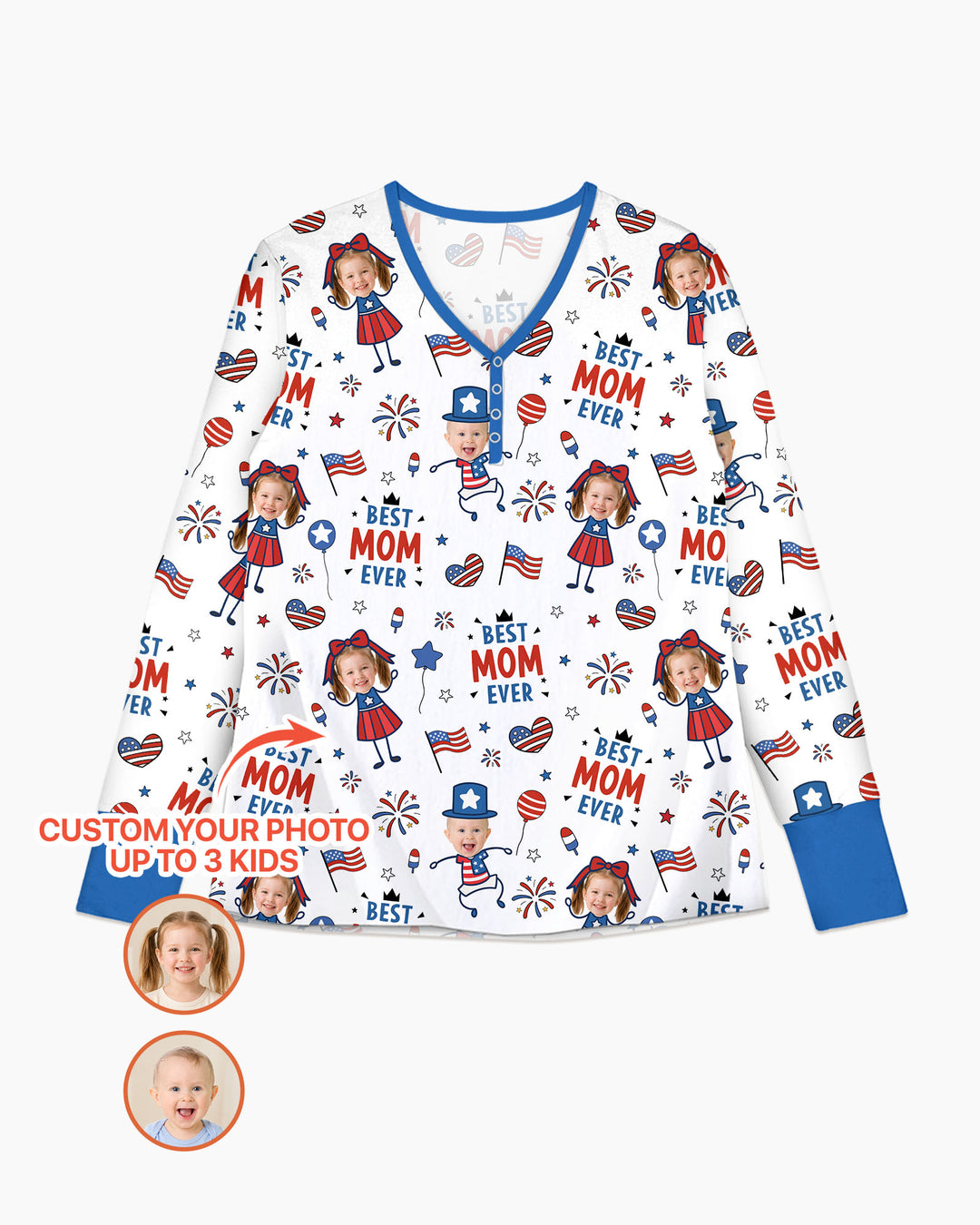 Template Damen Pyjama-Set aus personalisiertem Bambus