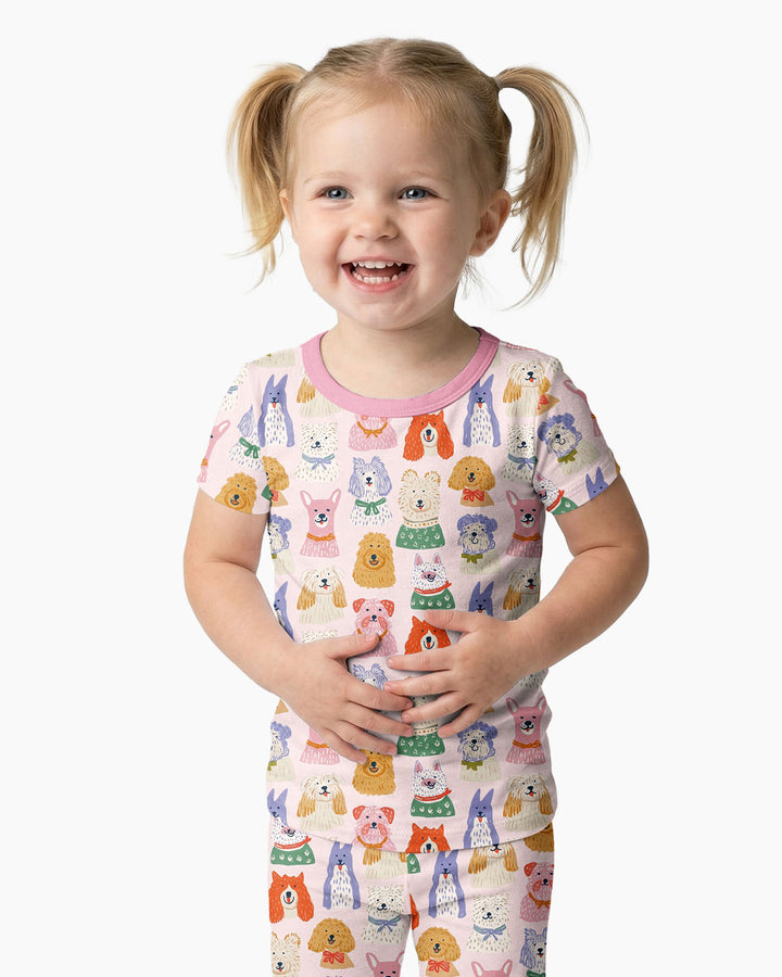 Zweiteiliges, kurzärmliges Pyjama-Set mit Marienkäfern