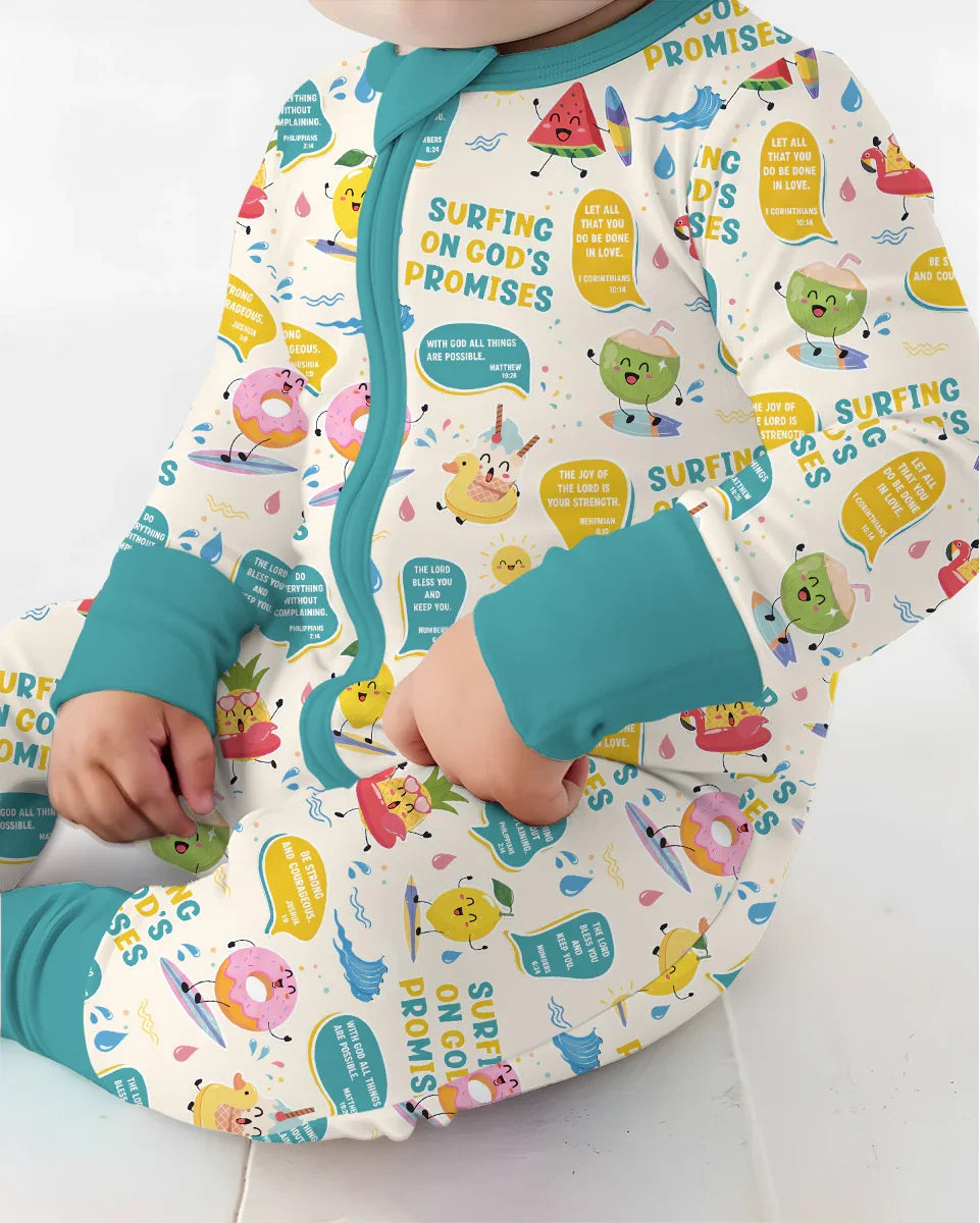 Gerippte Babykleidung mit individuellem Foto - Weich &amp; Skizzenhaft