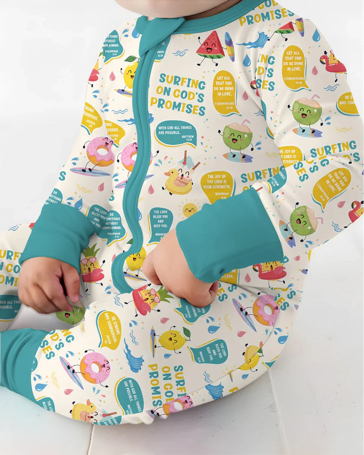 Gerippte Babykleidung mit individuellem Foto - Weich &amp; Skizzenhaft