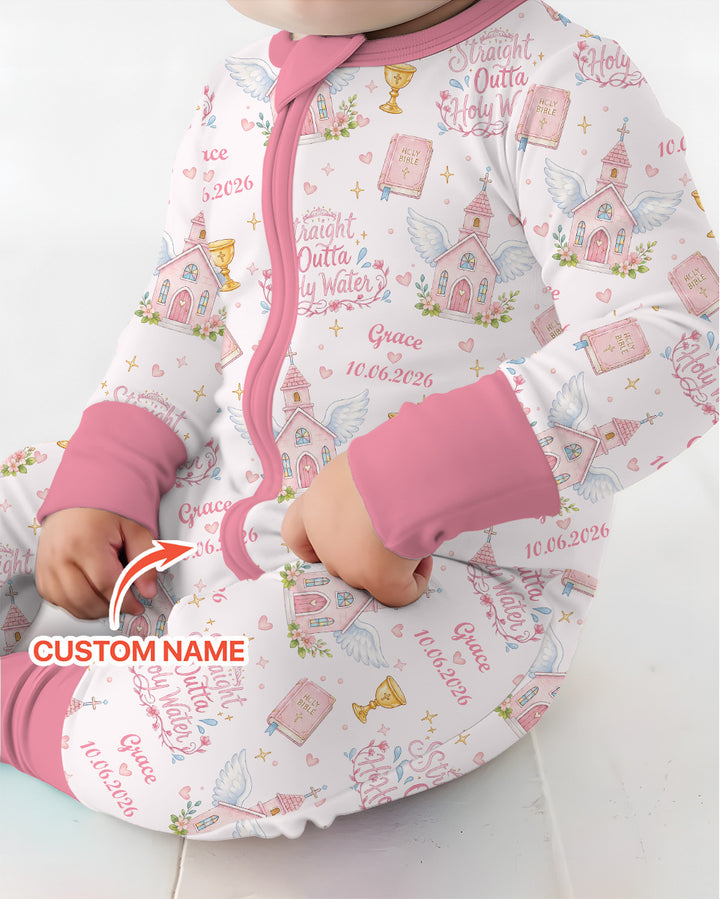 Gerippte Babykleidung mit individuellem Foto - Weich &amp; Skizzenhaft