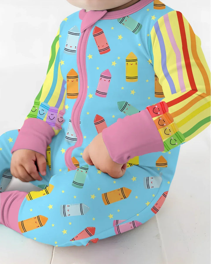 Happy Crayon Friends Bamboo Convertible Zippy