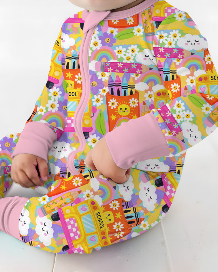 Retro Happy Classroom Bamboo Convertible Zippy