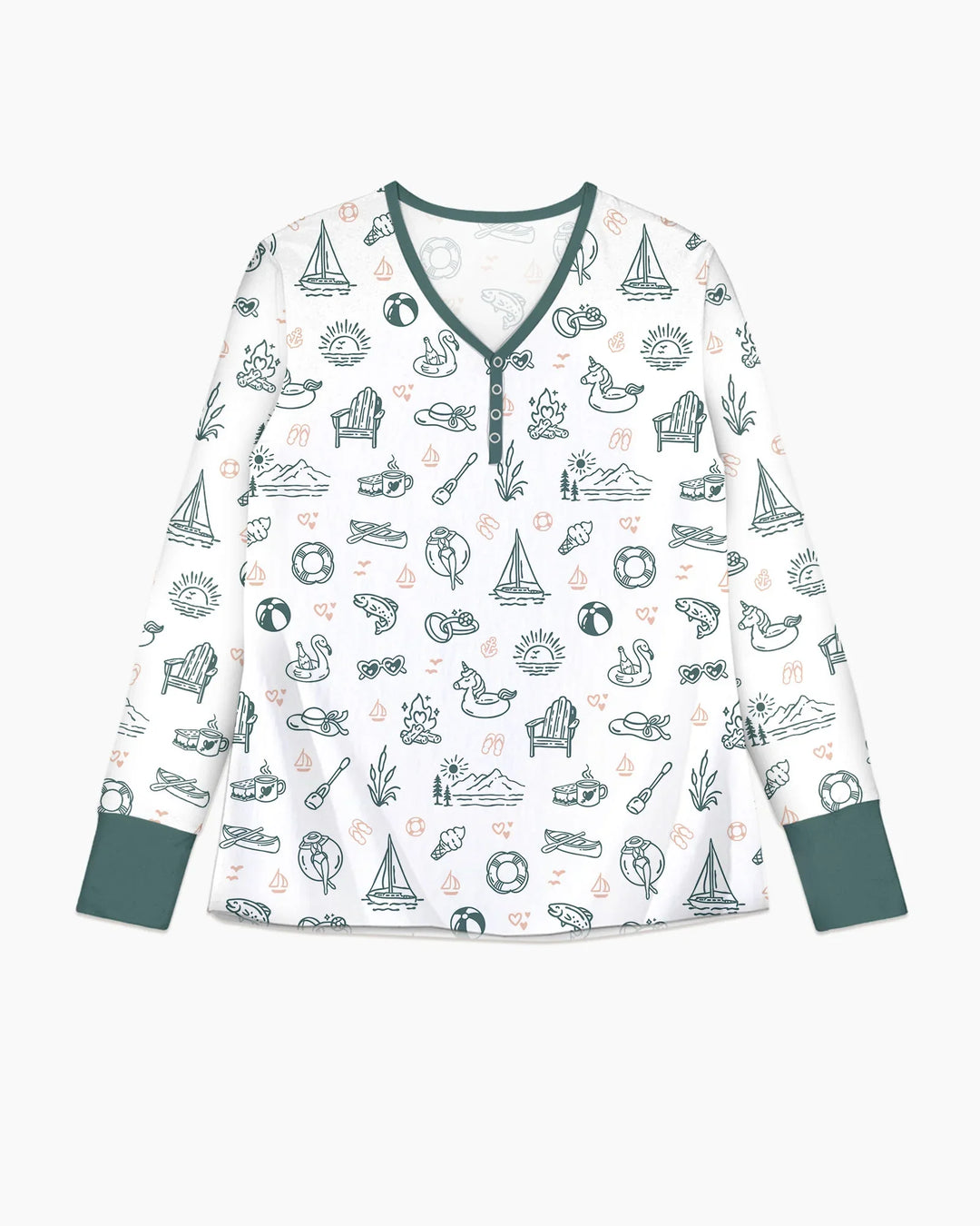 Vorlage Bambus Damen Pyjama Set