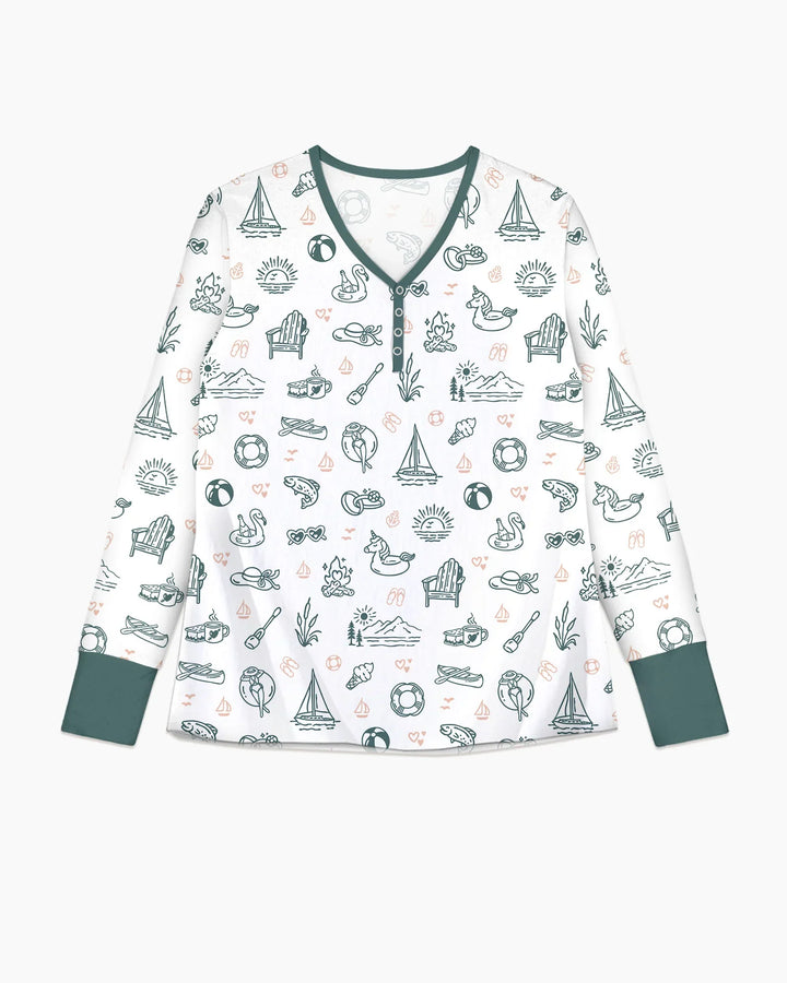 Vorlage Bambus Damen Pyjama Set