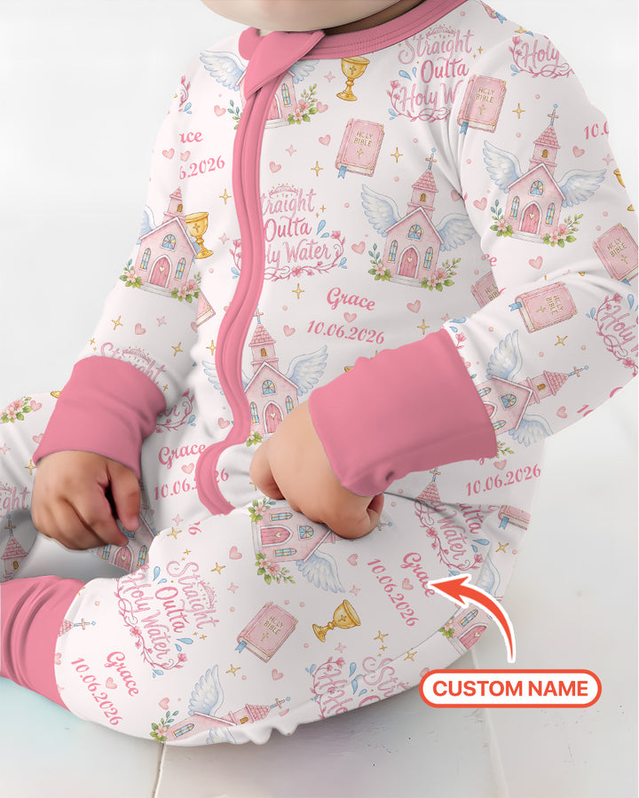 Gerippte Babykleidung mit individuellem Foto - Weich &amp; Skizzenhaft