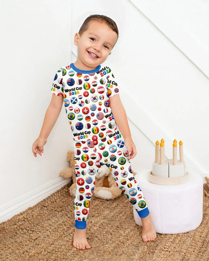 Zweiteiliges, kurzärmliges Pyjama-Set mit Marienkäfern