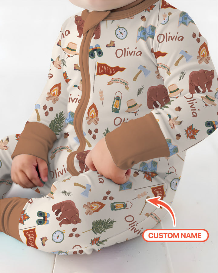 Custom Name Adventure Outdoors Bamboo Convertible Zippy
