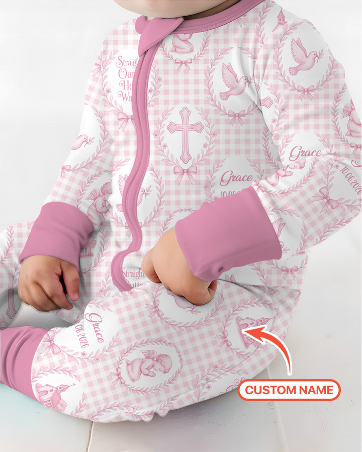 Gerippte Babykleidung mit individuellem Foto - Weich &amp; Skizzenhaft