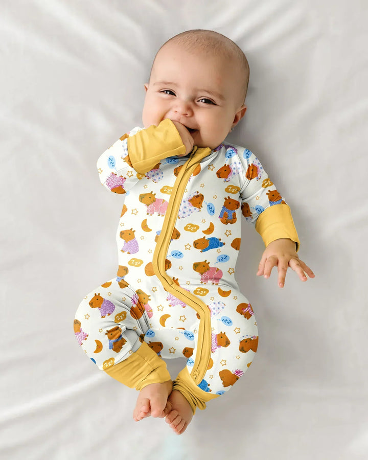 Gerippte Babykleidung mit individuellem Foto - Weich &amp; Skizzenhaft