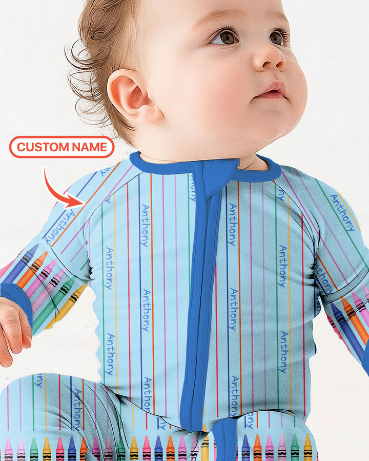 Gerippte Babykleidung mit individuellem Foto - Weich &amp; Skizzenhaft