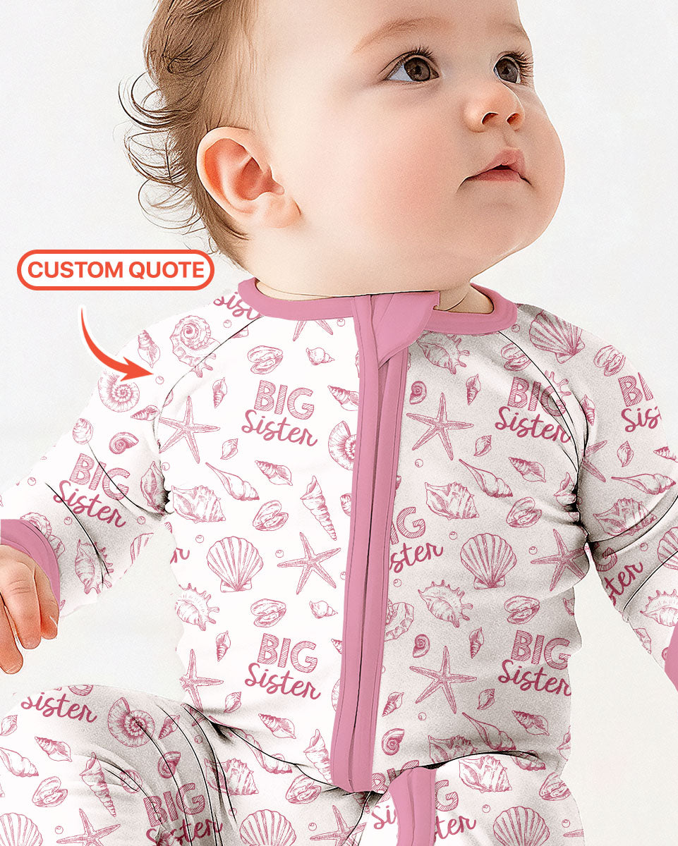 Coquette Seashell Matching Sibling Bamboo Convertible Zippy