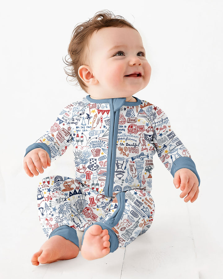 Gerippte Babykleidung mit individuellem Foto - Weich &amp; Skizzenhaft