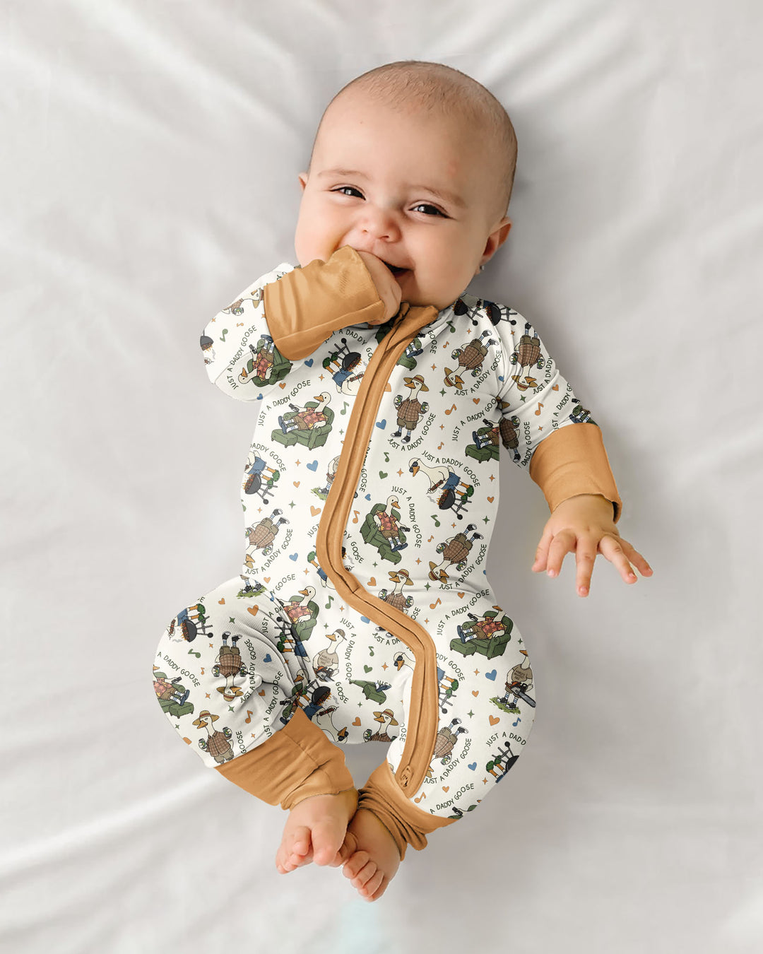 Gerippte Babykleidung mit individuellem Foto - Weich &amp; Skizzenhaft