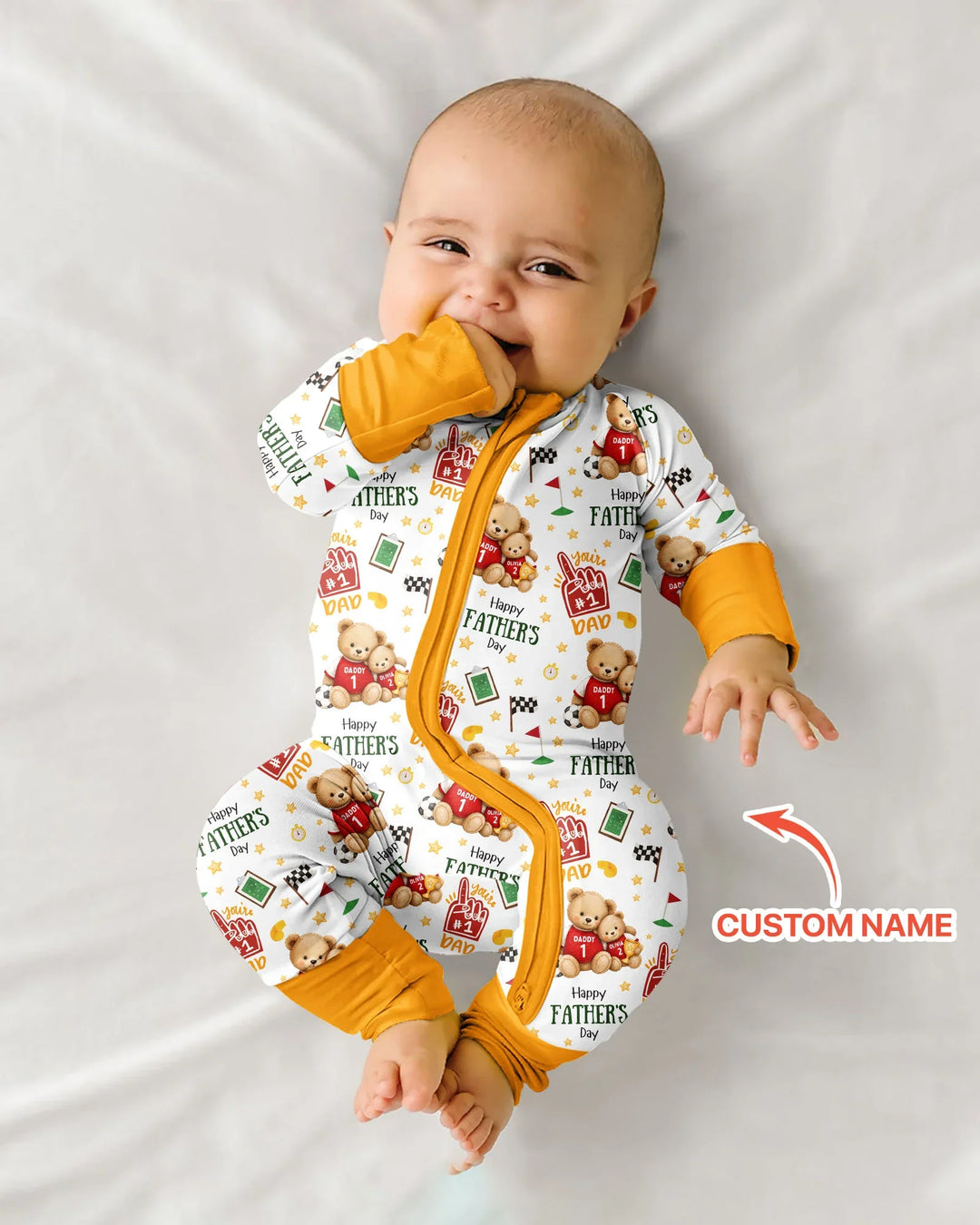 Gerippte Babykleidung mit individuellem Foto - Weich &amp; Skizzenhaft